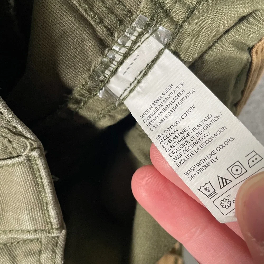 G.H. Bass Mens 40x34‎ Canvas Pants Olive Green Workwear Utility